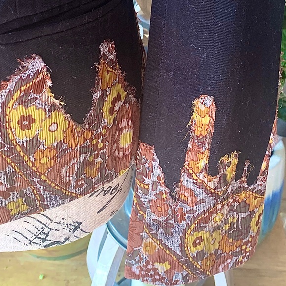 Moschino Jeans Brown Gold Gray Blazer Jacket 6 - Picture 3 of 7